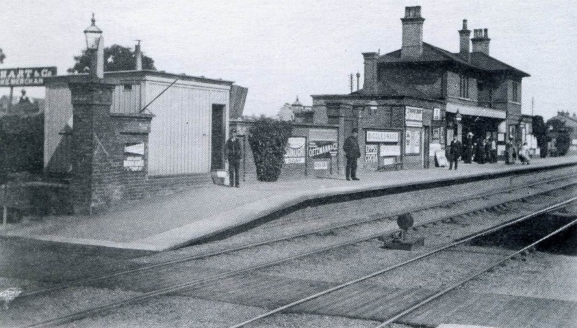 First Railway Station taken in 1901 by Ernest Chew